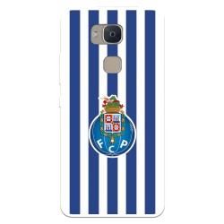 Funda para BQ Aquaris V del Fútbol Club Oporto Escudo Rayas  - Licencia Oficial Fútbol Club Oporto