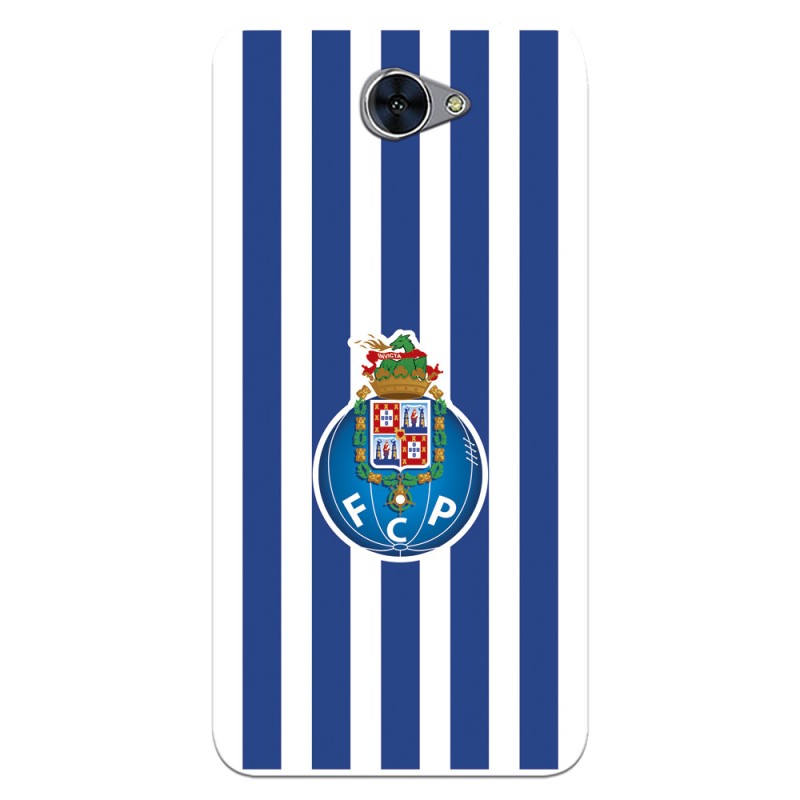 Funda para Huawei Y7 del Fútbol Club Oporto Escudo Rayas  - Licencia Oficial Fútbol Club Oporto