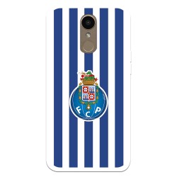 Funda para LG K10 2017 del Fútbol Club Oporto Escudo Rayas  - Licencia Oficial Fútbol Club Oporto