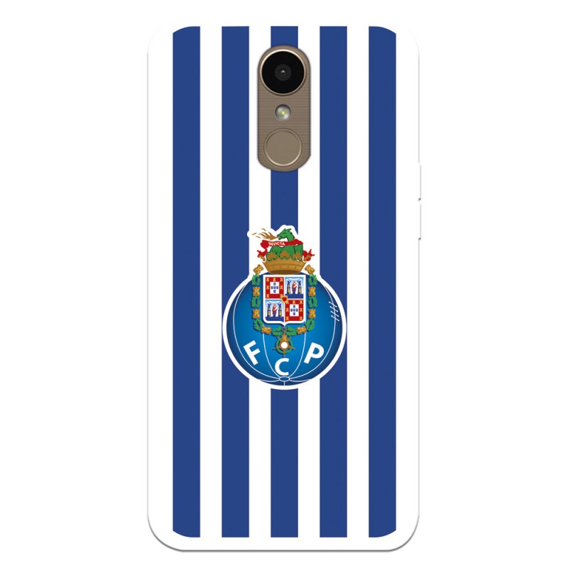 Funda para LG K10 2017 del Fútbol Club Oporto Escudo Rayas  - Licencia Oficial Fútbol Club Oporto