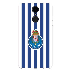 Funda para LG K8 2017 del Fútbol Club Oporto Escudo Rayas  - Licencia Oficial Fútbol Club Oporto