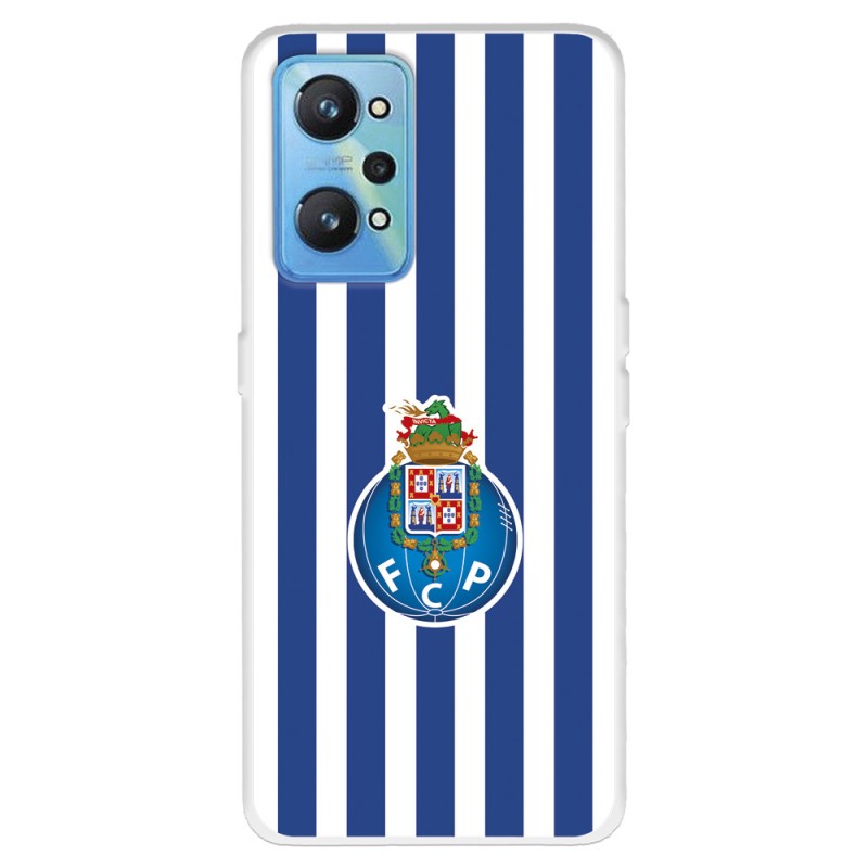 Funda para Realme GT Neo 2 del Fútbol Club Oporto Escudo Rayas  - Licencia Oficial Fútbol Club Oporto