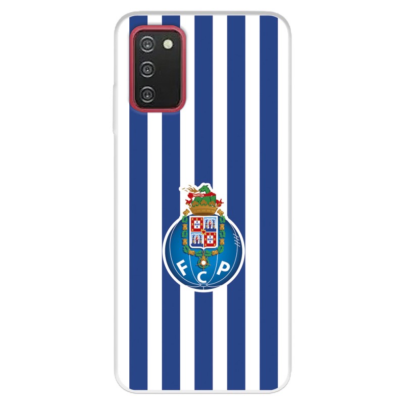 Funda para Samsung Galaxy A03s del Fútbol Club Oporto Escudo Rayas  - Licencia Oficial Fútbol Club Oporto