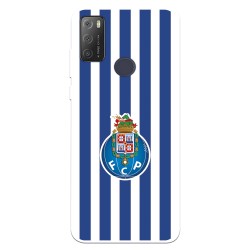 Funda para Alcatel 1S 2021 del Fútbol Club Oporto Escudo Rayas  - Licencia Oficial Fútbol Club Oporto