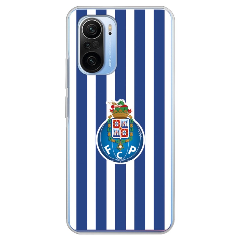 Funda para Xiaomi Poco F3 del Fútbol Club Oporto Escudo Rayas  - Licencia Oficial Fútbol Club Oporto