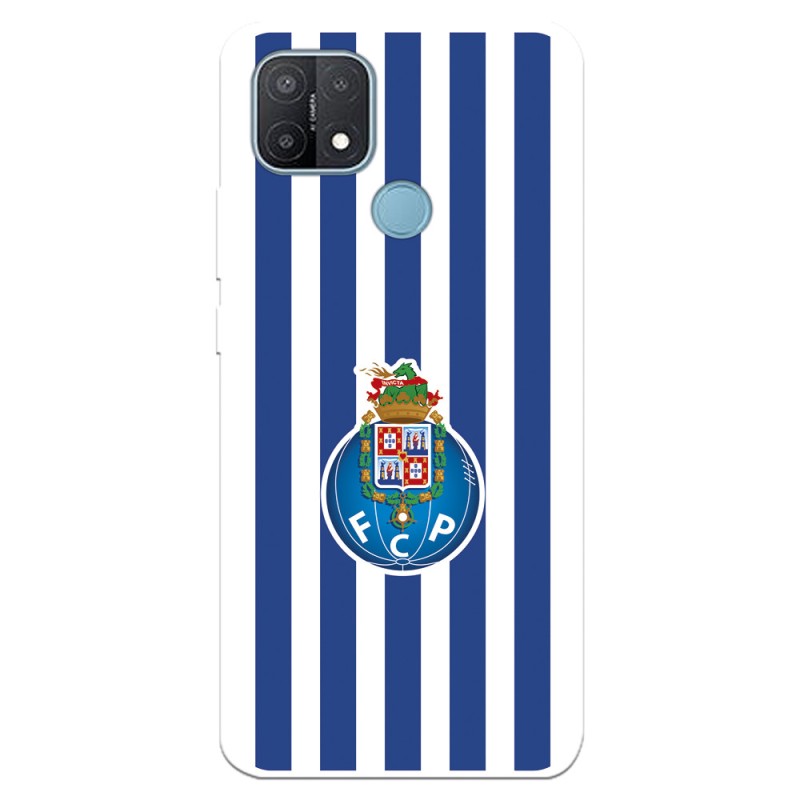 Funda para Oppo A15 del Fútbol Club Oporto Escudo Rayas  - Licencia Oficial Fútbol Club Oporto