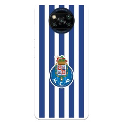 Funda para Xiaomi Poco X3 del Fútbol Club Oporto Escudo Rayas  - Licencia Oficial Fútbol Club Oporto