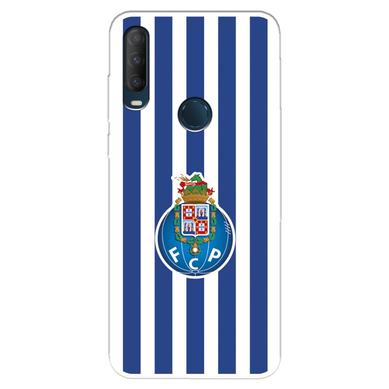 Funda para Alcatel 1S 2020 del Fútbol Club Oporto Escudo Rayas  - Licencia Oficial Fútbol Club Oporto