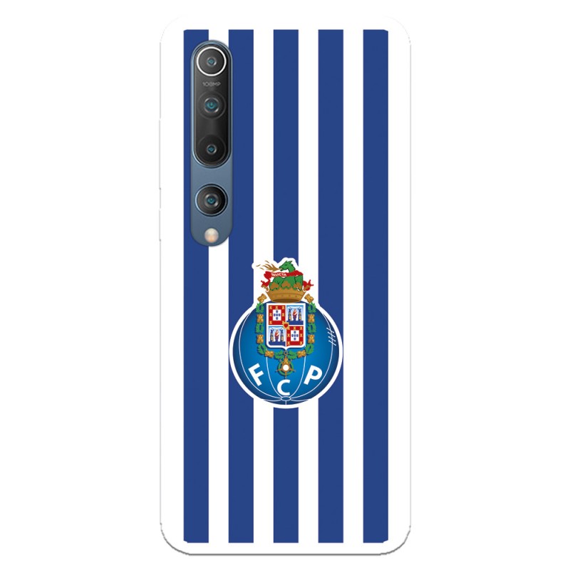 Funda para Xiaomi Mi 10 del Fútbol Club Oporto Escudo Rayas  - Licencia Oficial Fútbol Club Oporto