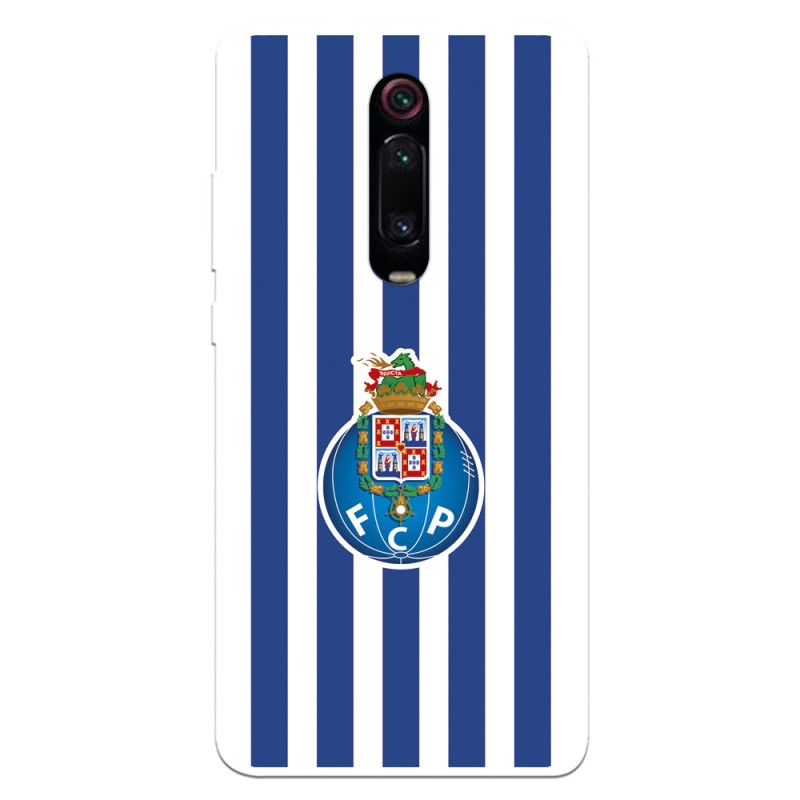 Funda para Xiaomi Mi 9T del Fútbol Club Oporto Escudo Rayas  - Licencia Oficial Fútbol Club Oporto