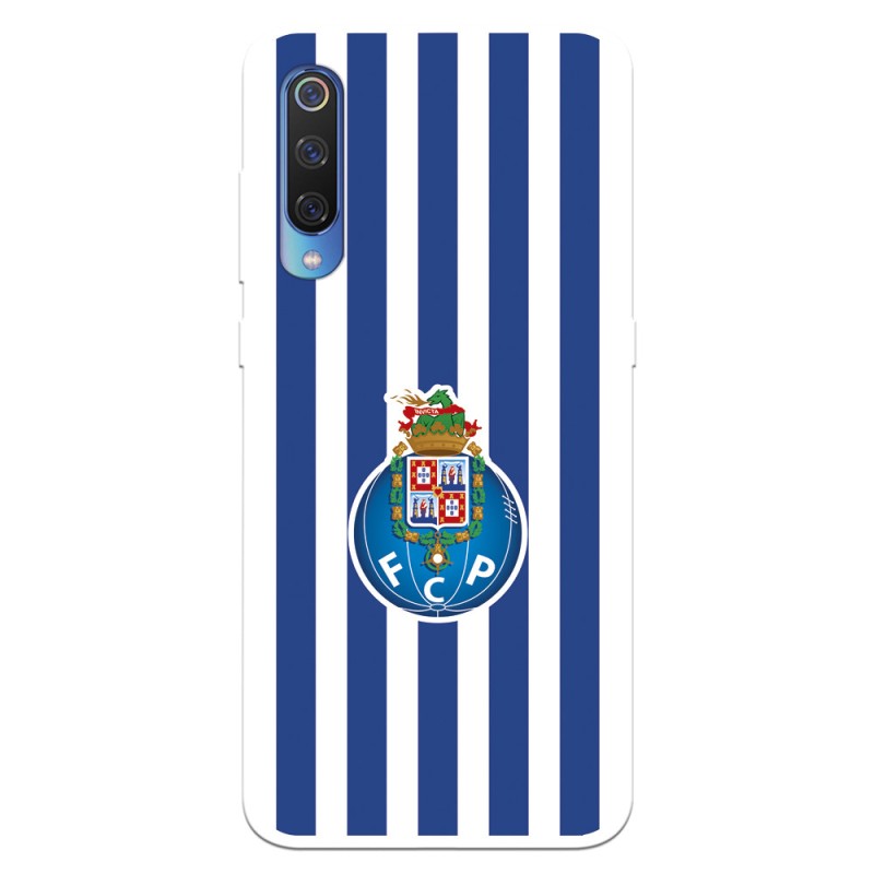 Funda para Xiaomi Mi 9 del Fútbol Club Oporto Escudo Rayas  - Licencia Oficial Fútbol Club Oporto