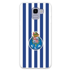 Funda para Samsung Galaxy J6 2018 del Fútbol Club Oporto Escudo Rayas  - Licencia Oficial Fútbol Club Oporto