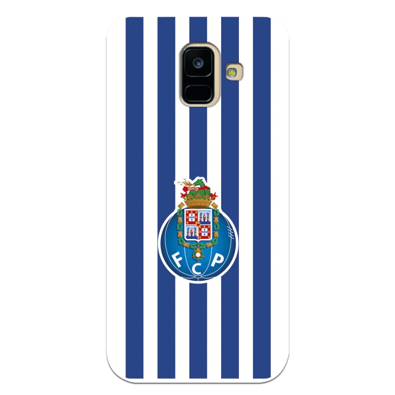 Funda para Samsung Galaxy A6 2018 del Fútbol Club Oporto Escudo Rayas  - Licencia Oficial Fútbol Club Oporto