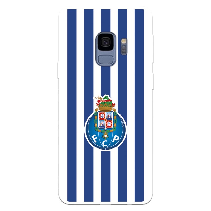 Funda para Samsung Galaxy S9 del Fútbol Club Oporto Escudo Rayas  - Licencia Oficial Fútbol Club Oporto