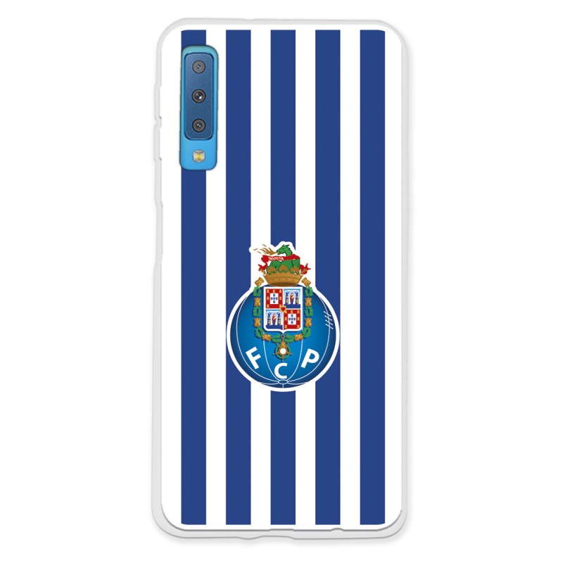 Funda para Samsung Galaxy A7 2018 del Fútbol Club Oporto Escudo Rayas  - Licencia Oficial Fútbol Club Oporto