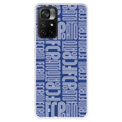 Funda para Xiaomi Poco M4 Pro 5G del Fútbol Club Oporto Nombre Fondo Azul  - Licencia Oficial Fútbol Club Oporto