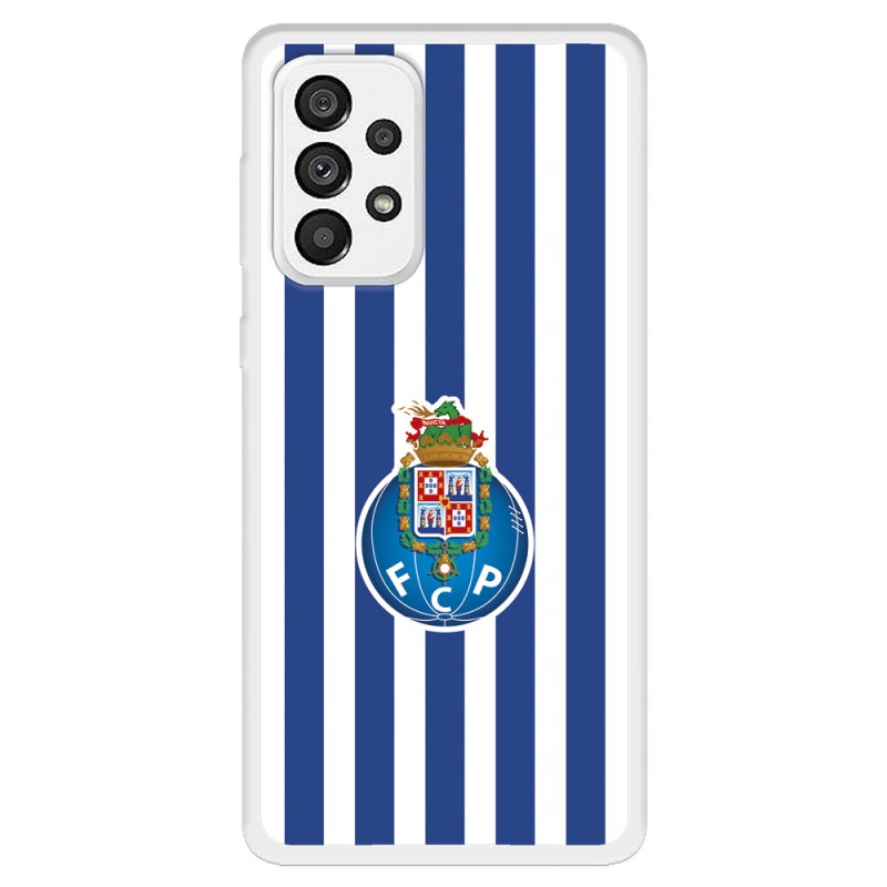 Funda para Samsung Galaxy A73 5G del Fútbol Club Oporto Escudo Rayas  - Licencia Oficial Fútbol Club Oporto