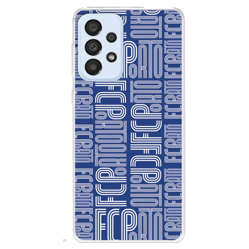 Funda para Samsung Galaxy A33 5G del Fútbol Club Oporto Nombre Fondo Azul  - Licencia Oficial Fútbol Club Oporto