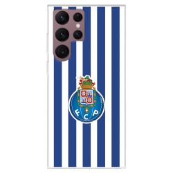 Funda para Samsung Galaxy S22 Ultra del Fútbol Club Oporto Escudo Rayas  - Licencia Oficial Fútbol Club Oporto