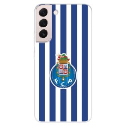 Funda para Samsung Galaxy S22 del Fútbol Club Oporto Escudo Rayas  - Licencia Oficial Fútbol Club Oporto