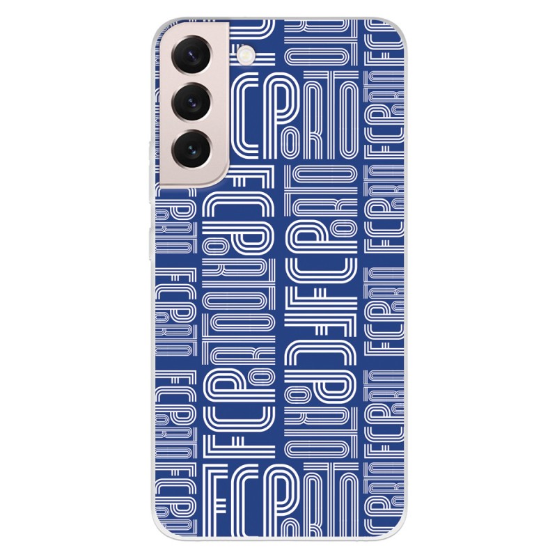 Funda para Samsung Galaxy S22 del Fútbol Club Oporto Nombre Fondo Azul  - Licencia Oficial Fútbol Club Oporto