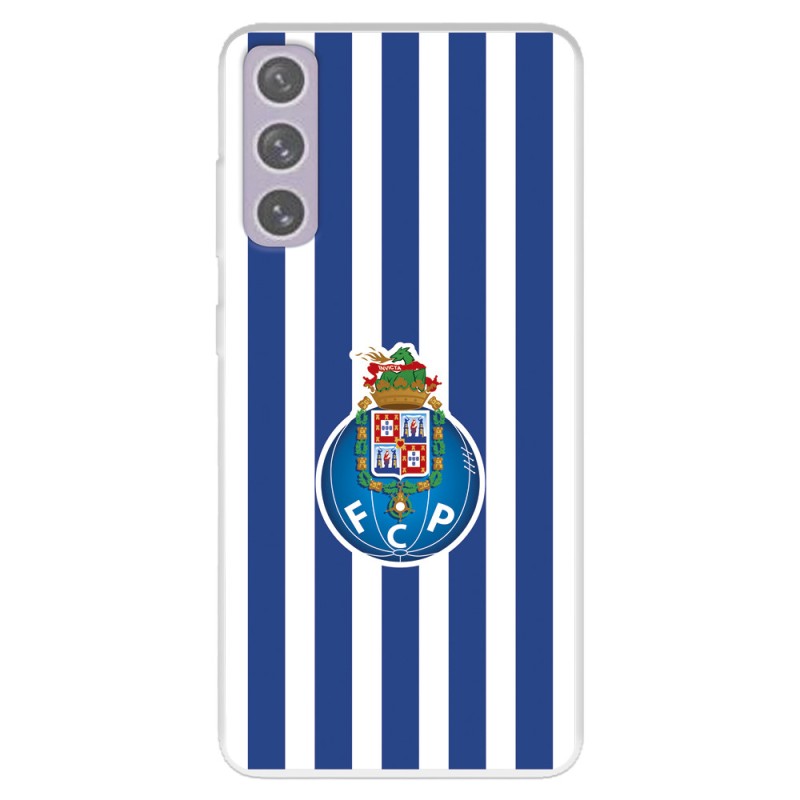 Funda para Samsung Galaxy S21 FE del Fútbol Club Oporto Escudo Rayas  - Licencia Oficial Fútbol Club Oporto