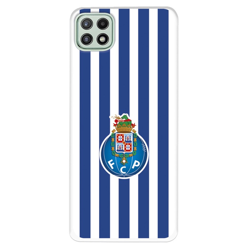 Funda para Samsung Galaxy A22 5G del Fútbol Club Oporto Escudo Rayas  - Licencia Oficial Fútbol Club Oporto