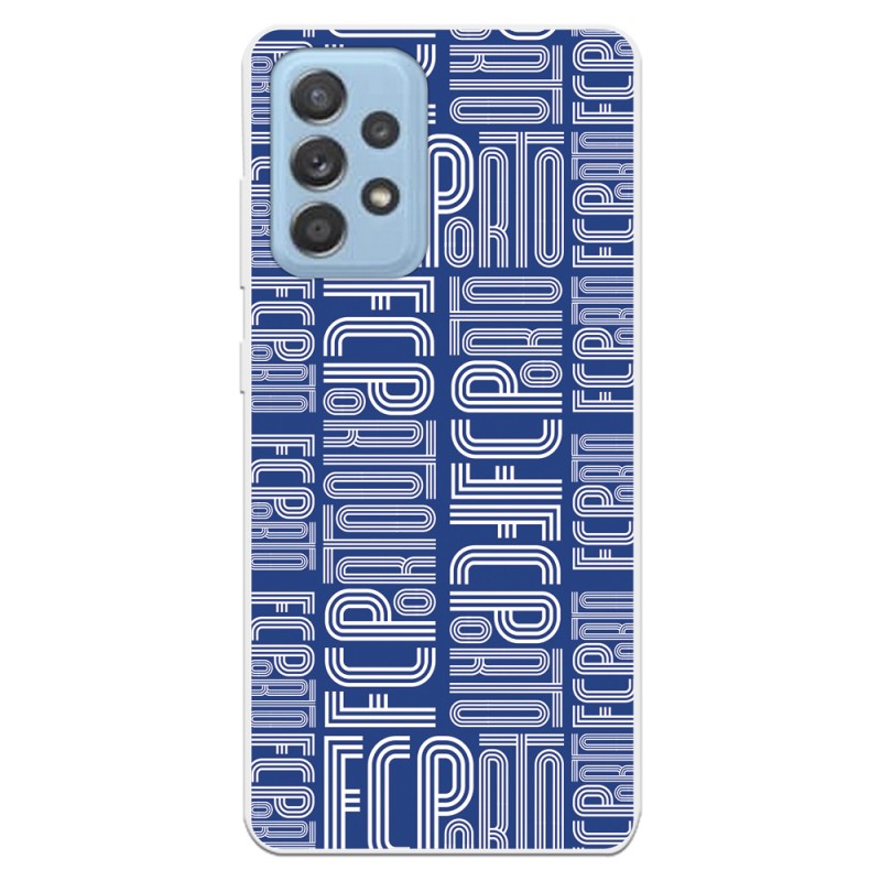 Funda para Samsung Galaxy A52 4G del Fútbol Club Oporto Nombre Fondo Azul  - Licencia Oficial Fútbol Club Oporto