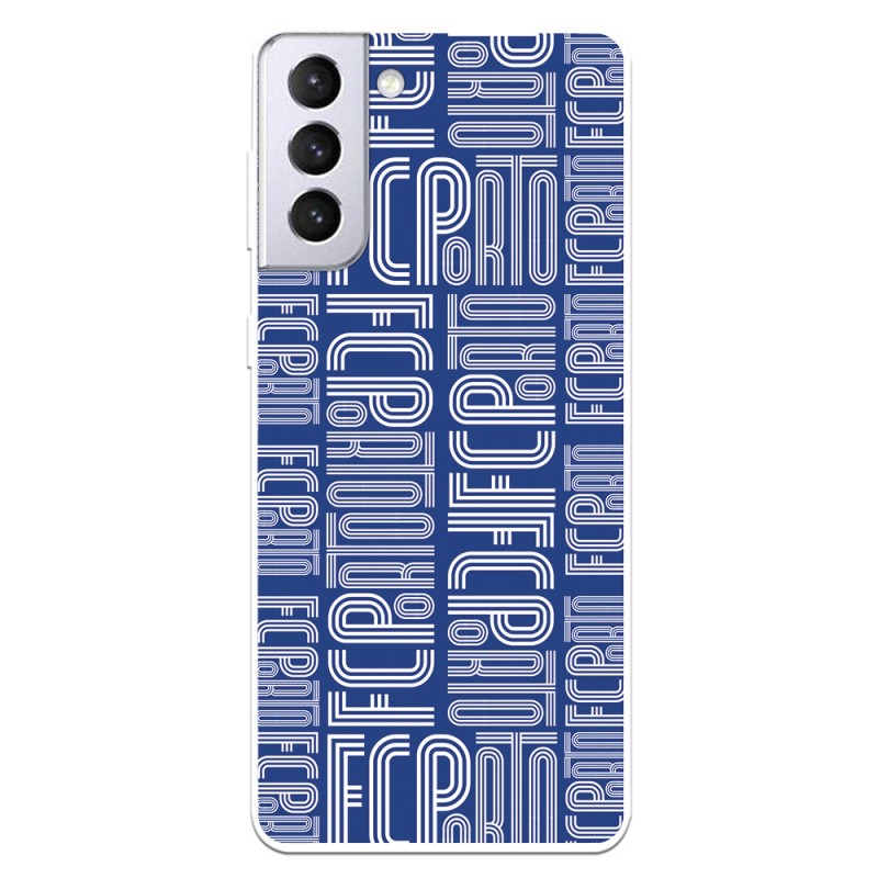 Funda para Samsung Galaxy S21 Plus del Fútbol Club Oporto Nombre Fondo Azul  - Licencia Oficial Fútbol Club Oporto