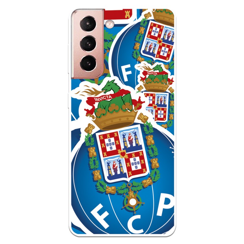 Funda para Samsung Galaxy S21 del Fútbol Club Oporto Escudo Dibujo  - Licencia Oficial Fútbol Club Oporto