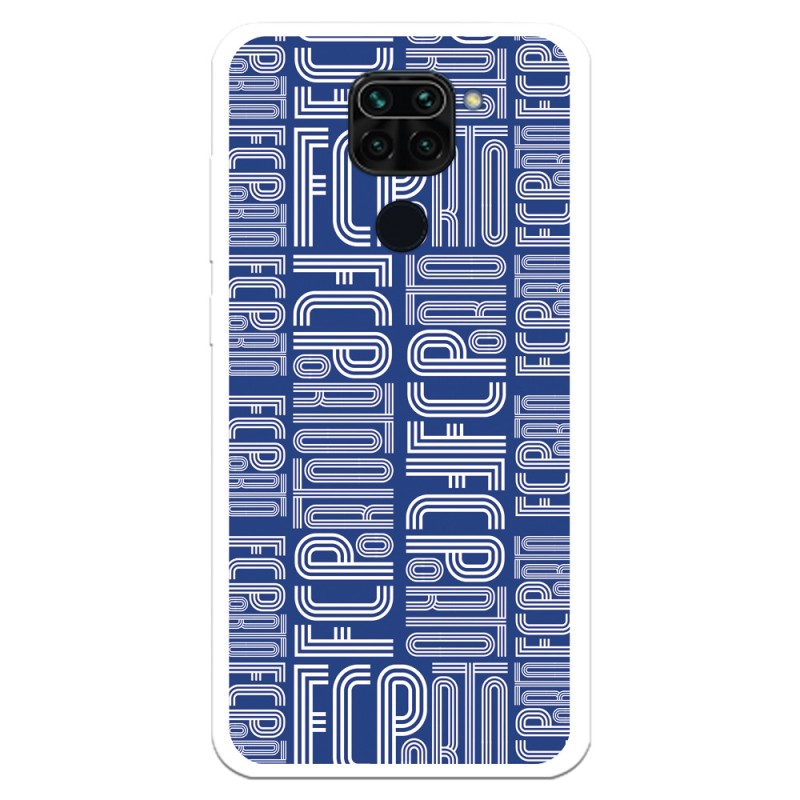 Funda para Xiaomi Redmi Note 9 del Fútbol Club Oporto Nombre Fondo Azul  - Licencia Oficial Fútbol Club Oporto