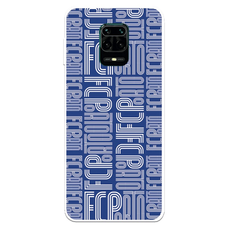 Funda para Xiaomi Redmi Note 9S del Fútbol Club Oporto Nombre Fondo Azul  - Licencia Oficial Fútbol Club Oporto