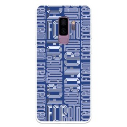 Funda para Samsung Galaxy S9 Plus del Fútbol Club Oporto Nombre Fondo Azul  - Licencia Oficial Fútbol Club Oporto