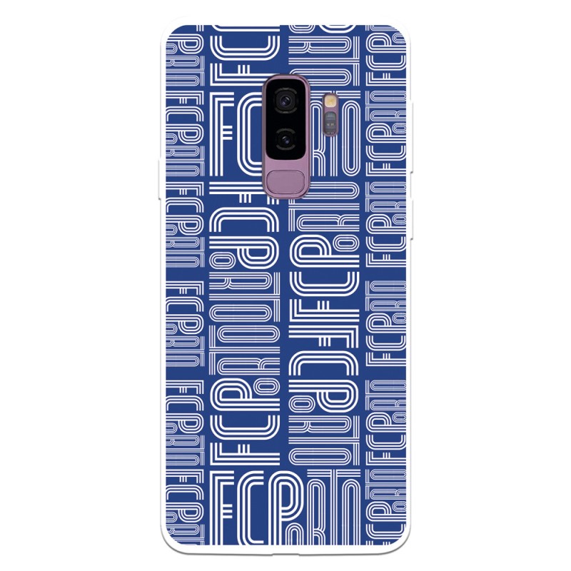 Funda para Samsung Galaxy S9 Plus del Fútbol Club Oporto Nombre Fondo Azul  - Licencia Oficial Fútbol Club Oporto