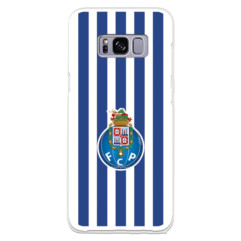 Funda para Samsung Galaxy S8 del Fútbol Club Oporto Escudo Rayas  - Licencia Oficial Fútbol Club Oporto