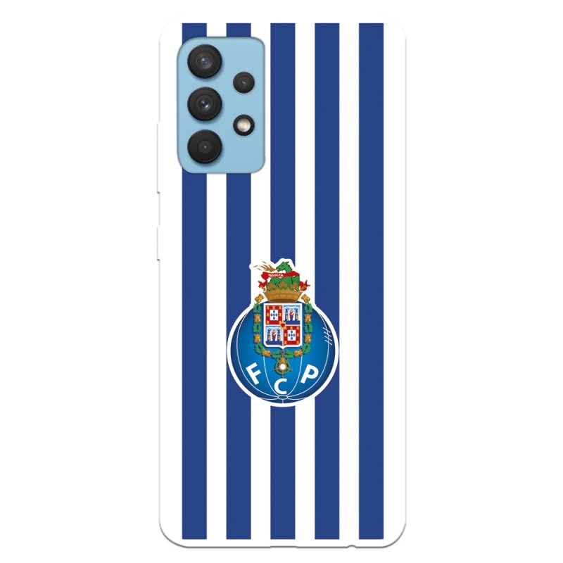 Funda para Samsung Galaxy A32 4G del Fútbol Club Oporto Escudo Rayas  - Licencia Oficial Fútbol Club Oporto