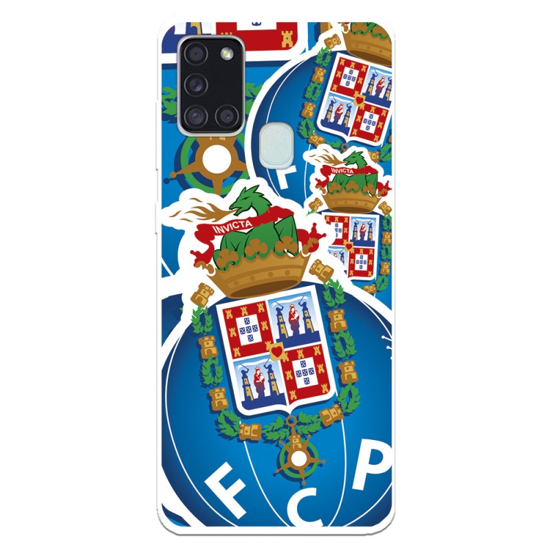 Funda para Samsung Galaxy A21s del Fútbol Club Oporto Escudo Dibujo  - Licencia Oficial Fútbol Club Oporto