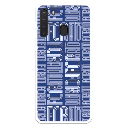 Funda para Samsung Galaxy A21 del Fútbol Club Oporto Nombre Fondo Azul  - Licencia Oficial Fútbol Club Oporto