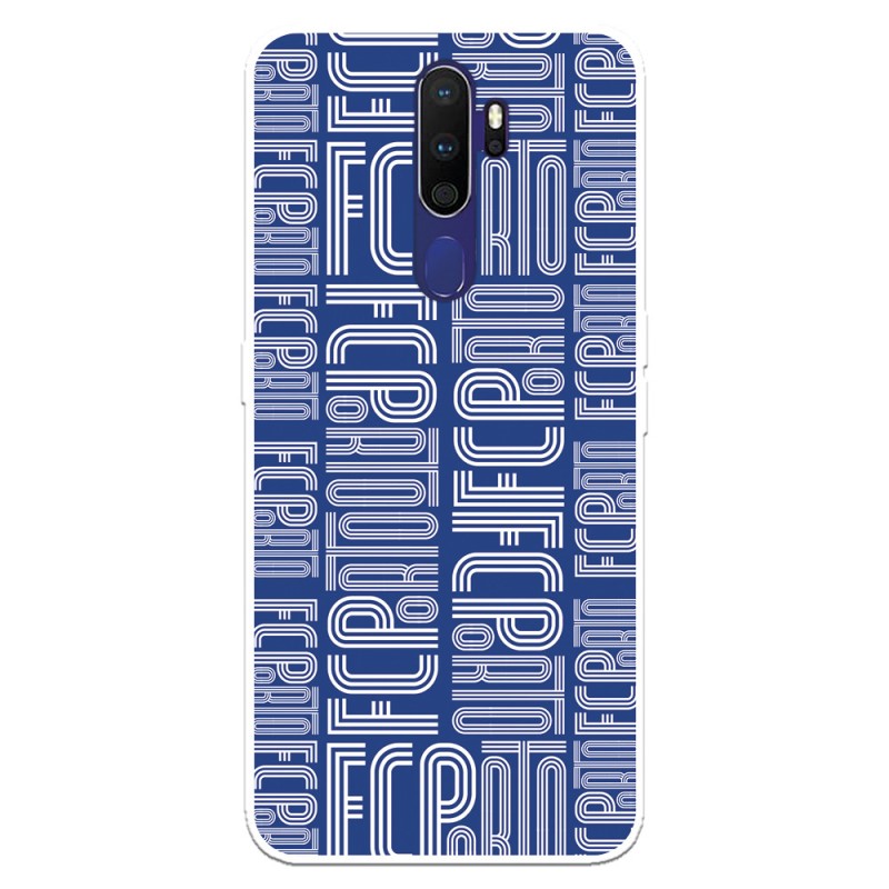 Funda para Oppo A9 2020 del Fútbol Club Oporto Nombre Fondo Azul  - Licencia Oficial Fútbol Club Oporto