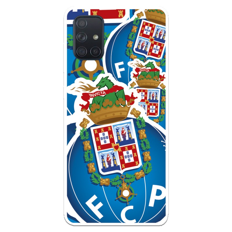 Funda para Samsung Galaxy A71 del Fútbol Club Oporto Escudo Dibujo  - Licencia Oficial Fútbol Club Oporto