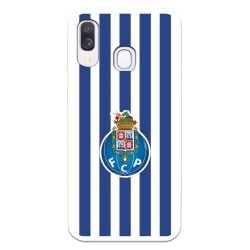 Funda para Samsung Galaxy A40 del Fútbol Club Oporto Escudo Rayas  - Licencia Oficial Fútbol Club Oporto