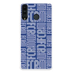 Funda para Huawei P30 Lite del Fútbol Club Oporto Nombre Fondo Azul  - Licencia Oficial Fútbol Club Oporto