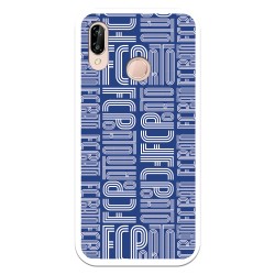 Funda para Huawei P20 Lite del Fútbol Club Oporto Nombre Fondo Azul  - Licencia Oficial Fútbol Club Oporto