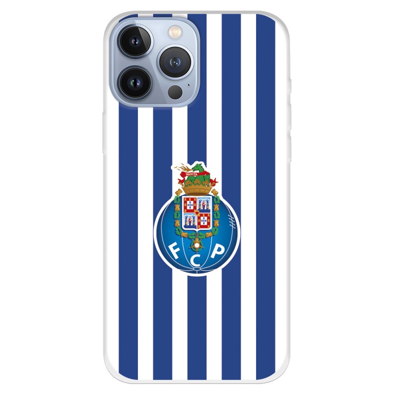 Funda para iPhone 13 Pro Max del Fútbol Club Oporto Escudo Rayas  - Licencia Oficial Fútbol Club Oporto