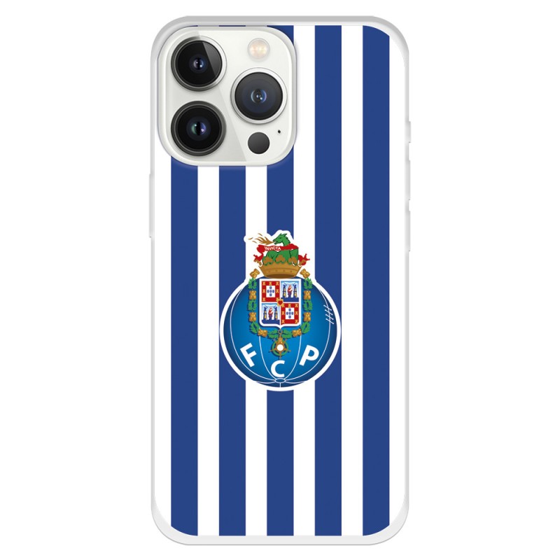 Funda para iPhone 13 Pro del Fútbol Club Oporto Escudo Rayas  - Licencia Oficial Fútbol Club Oporto