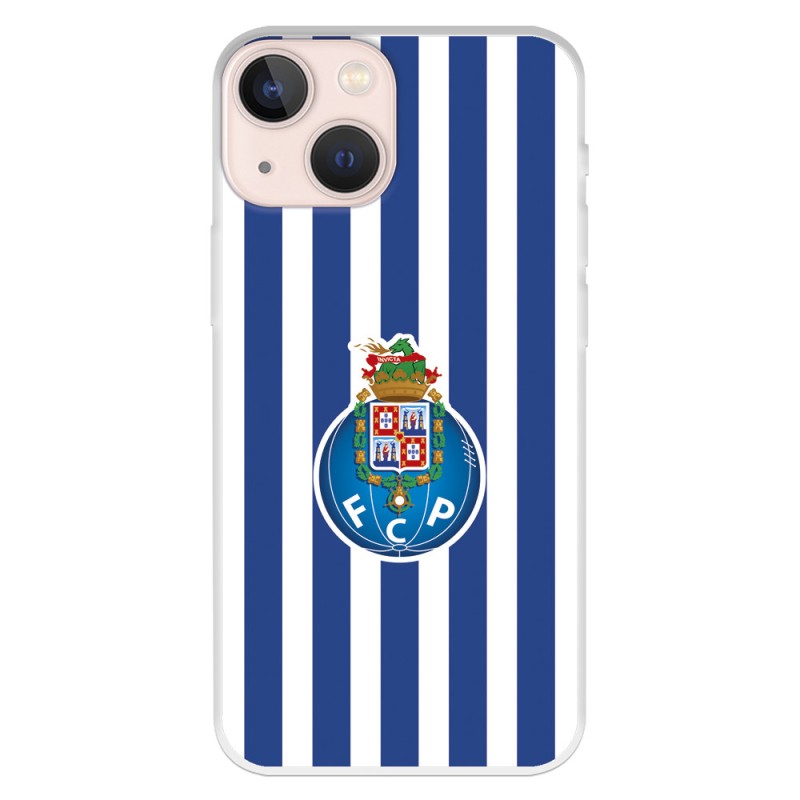 Funda para iPhone 13 Mini del Fútbol Club Oporto Escudo Rayas  - Licencia Oficial Fútbol Club Oporto