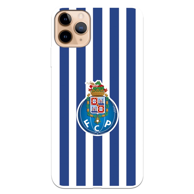 Funda para iPhone 11 Pro Max del Fútbol Club Oporto Escudo Rayas  - Licencia Oficial Fútbol Club Oporto