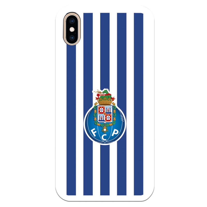 Funda para iPhone XS Max del Fútbol Club Oporto Escudo Rayas  - Licencia Oficial Fútbol Club Oporto