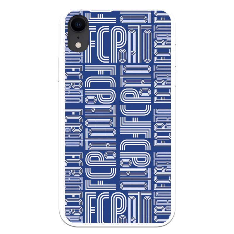 Funda para iPhone XR del Fútbol Club Oporto Nombre Fondo Azul  - Licencia Oficial Fútbol Club Oporto