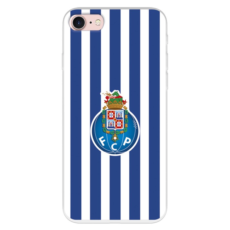 Funda para iPhone 7 del Fútbol Club Oporto Escudo Rayas  - Licencia Oficial Fútbol Club Oporto